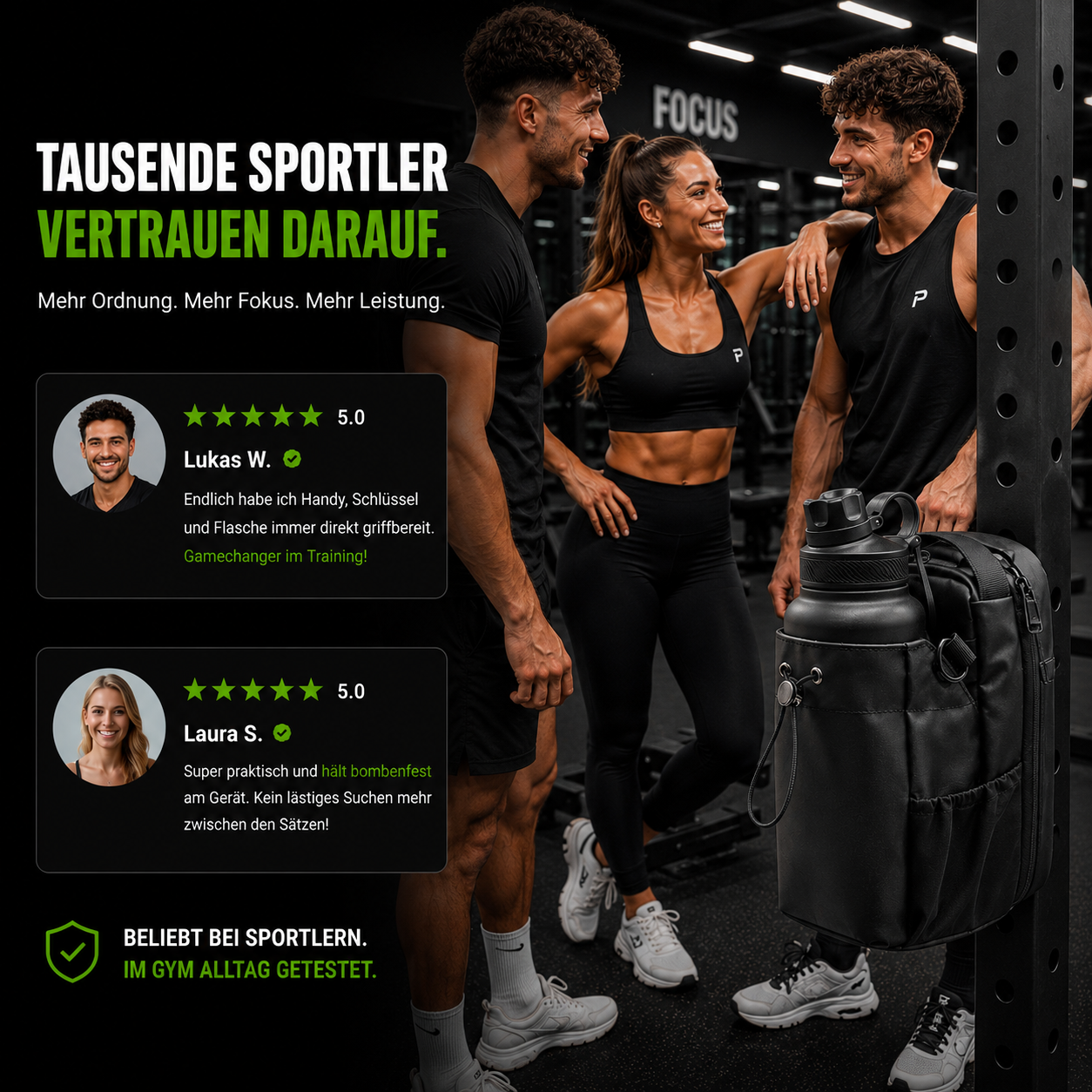 FlowPack – Magnetische Flaschentasche