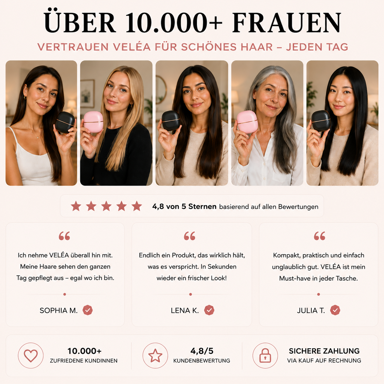 VELÉA – Glättungsbürste