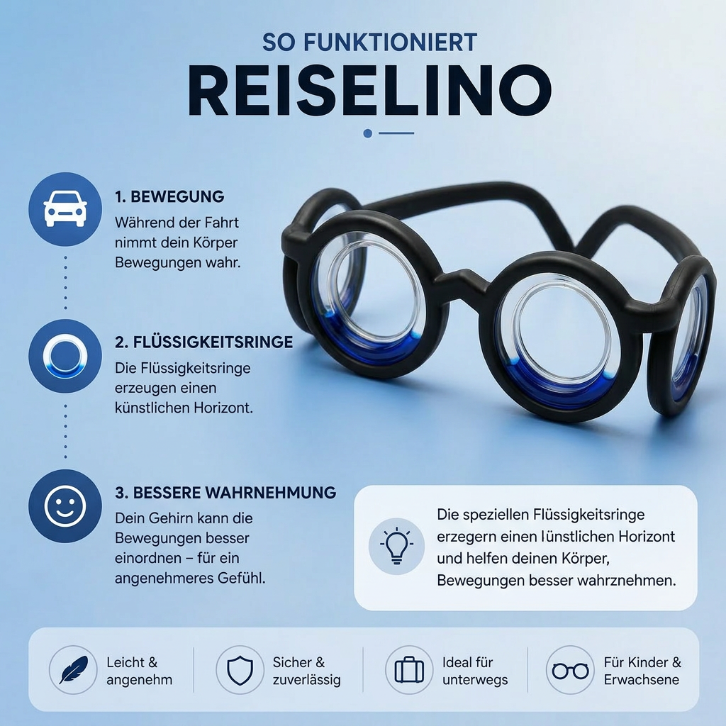 Reiselino - Anti-Übelkeitsbrille